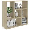 Wall Shelf Sonoma Oak 17.8"x6.3"x17.8" Engineered Wood