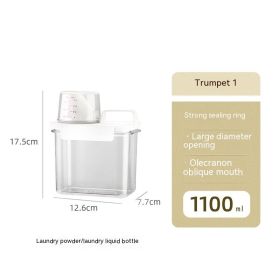 Japanese Washing Powder Storage Box Bathroom Household Supplies (Option: Small Size 1100ml)