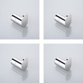 304 Stainless Steel Wall Hanging Bathroom Towel Hook (Option: 4pcs)