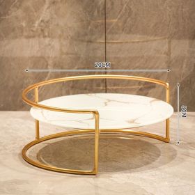 Washstand Comb Rack Storage Rack Bathroom (Option: White Stone Small)