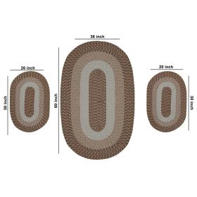 Country 3Pc Collection (Color: Straw Stripe, size: 3 Piece Set (20" x 30" | 36" x 60" | 20" x 30"))