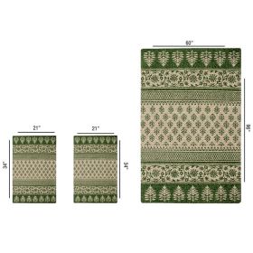 Majestic Collection (Color: Green, size: 3 Piece Set (60" x 96" | 21" x 34" | 21" x 34"))