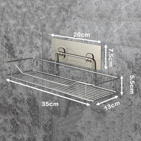 Stainless Steel Bathroom Rack Punch-free Kitchen (Option: L-L-Default Item)