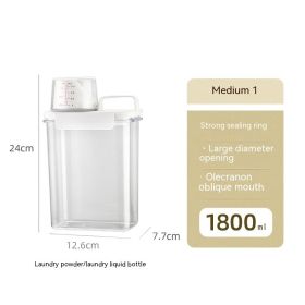 Japanese Washing Powder Storage Box Bathroom Household Supplies (Option: Medium Size 1800ml)