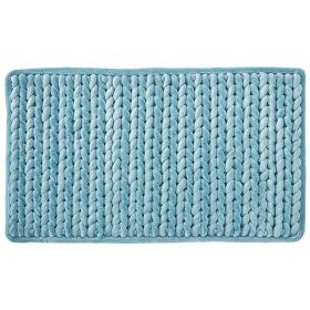 Christa Collection (Color: Aqua, size: 20" x 32" Rectangle)