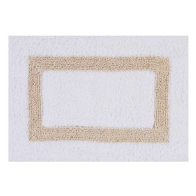 Hotel Collection (Color: White/Sand, size: 17" x 24" Rectangle)
