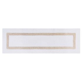 Hotel Collection (Color: White/Sand, size: 20" x 60" Rectangle)