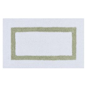 Hotel Collection (Color: White/Sage, size: 21" x 34" Rectangle)