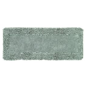 Shaggy Border Collection (Color: Sage, size: 20" x 60" Rectangle)