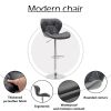 Bar Chair Scandinavian Design, Swivel Lift, Suitable for Dining and Kitchen Bar Chairs (2 Pieces)