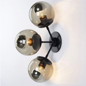 Artistic Aisle Corridor Decorative Lamp (Option: Excluding Light Source-Black Three Heads)